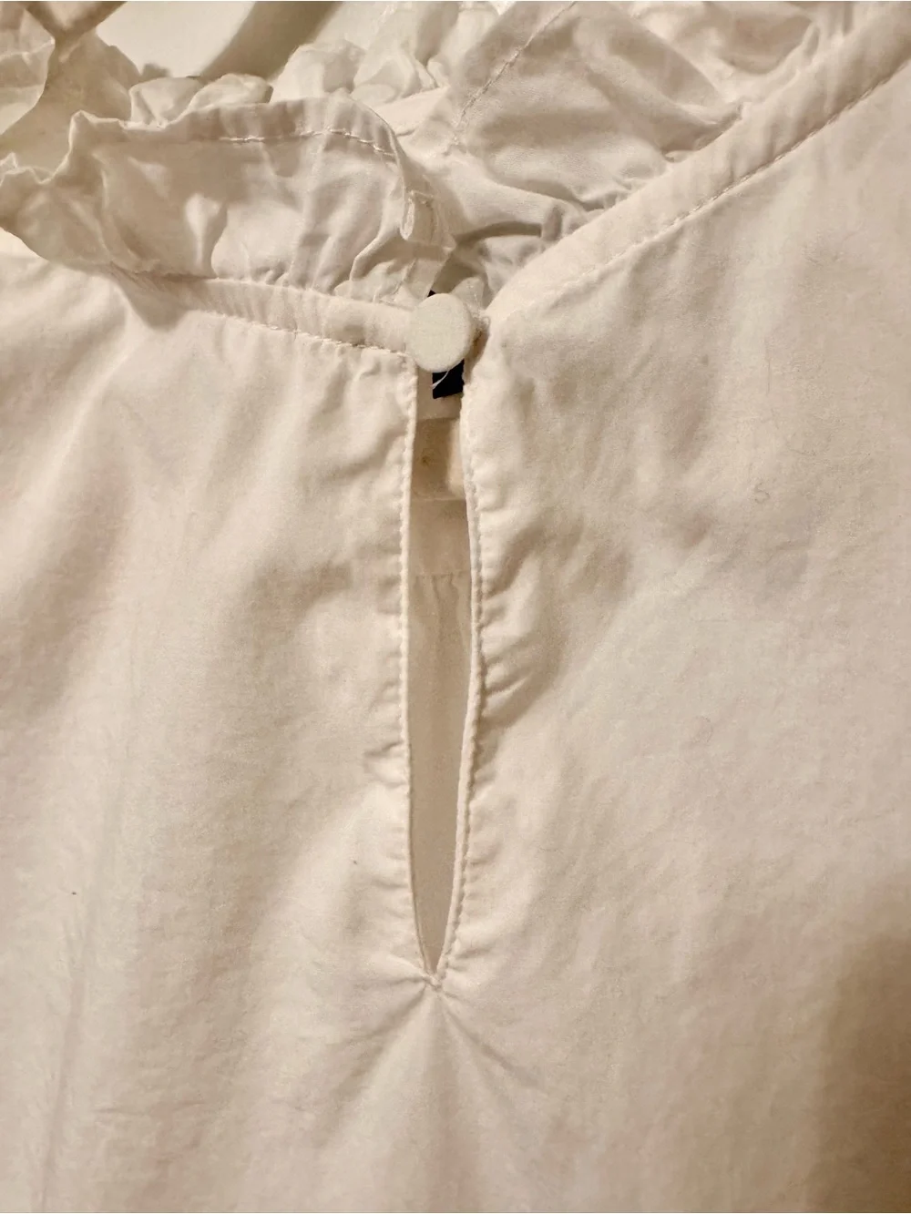 J. Crew Women's Puff-Sleeve Cotton Poplin Top White Size M AW862